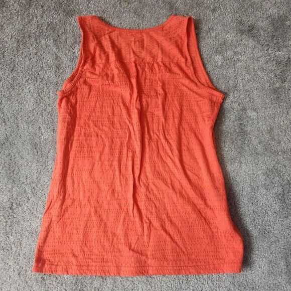 Eddie Bauer Womens Tank Top Size Medium Orange Lightweight Breathable - Picture 2 of 5